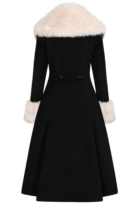 BLACK MARTHA FUR COAT