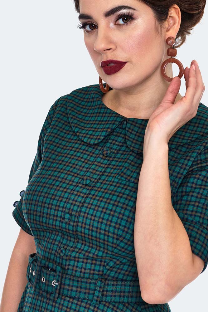 Check Midi Dress
