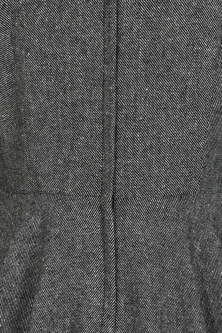 GREY SYLVIA HERRINGBONE SWING DRESS