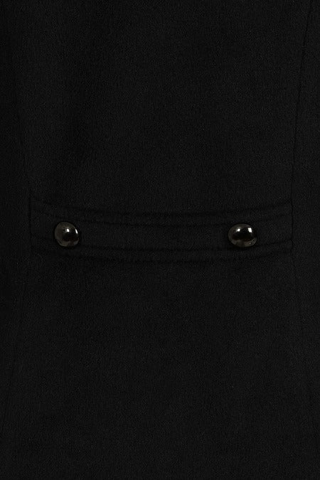 BLACK MARTHA FUR COAT