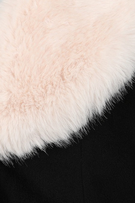 BLACK MARTHA FUR COAT