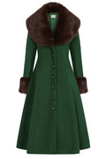 GREEN MARTHA FUR COAT