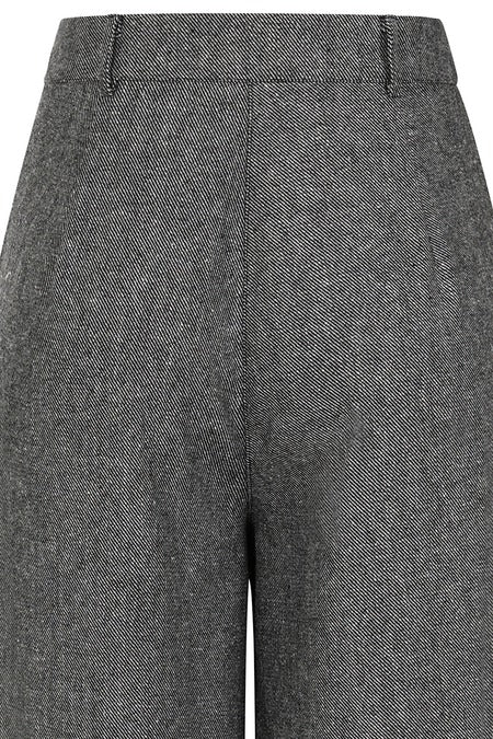 GREY LORI HERRINGBONE TROUSERS