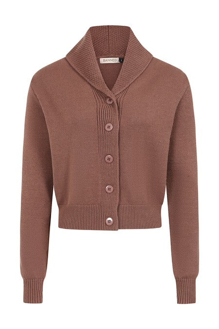 Violet Cardigan in Brown