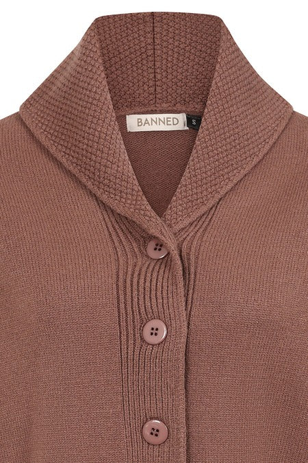 Violet Cardigan in Brown
