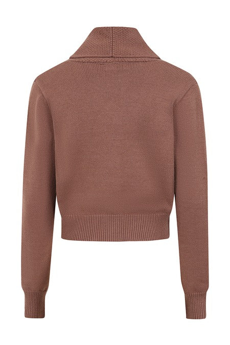 Violet Cardigan in Brown