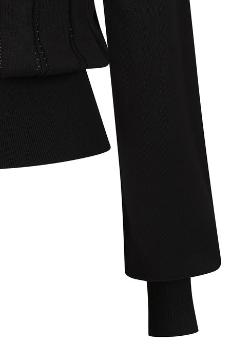 BLACK ANGEL POINTELLE KNIT JUMPER