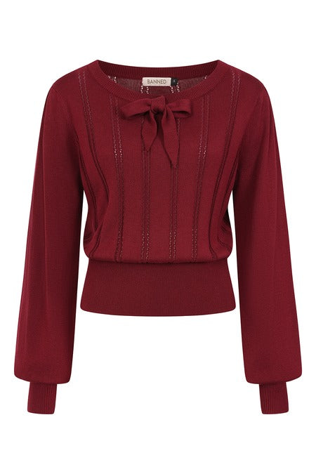 Angel Pointelle Knit Jumper