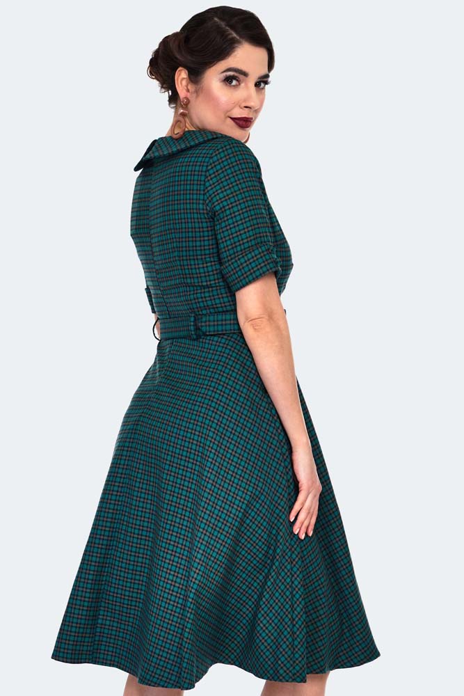 Check Midi Dress